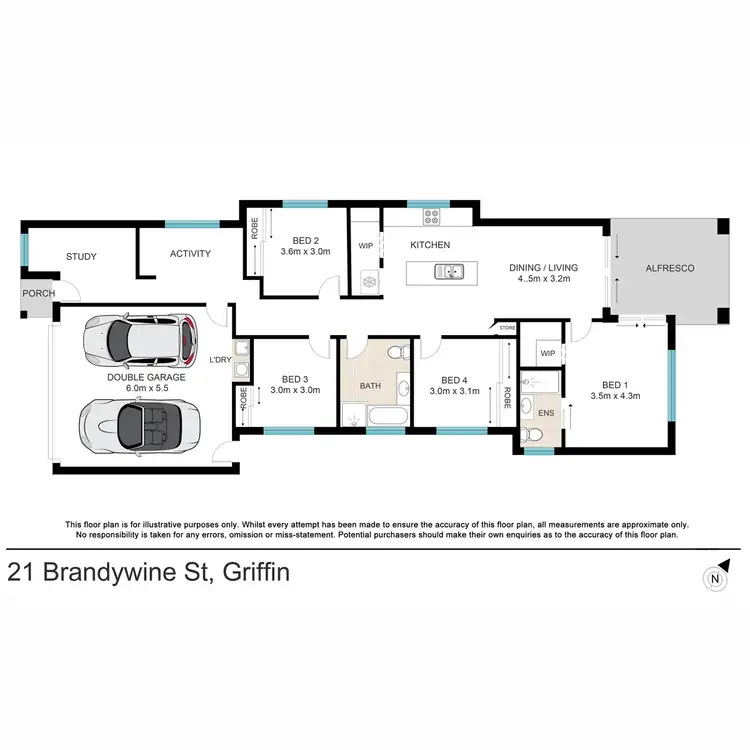 Floorplan of Homely house listing, 21 Brandywine Street, Griffin QLD 4503