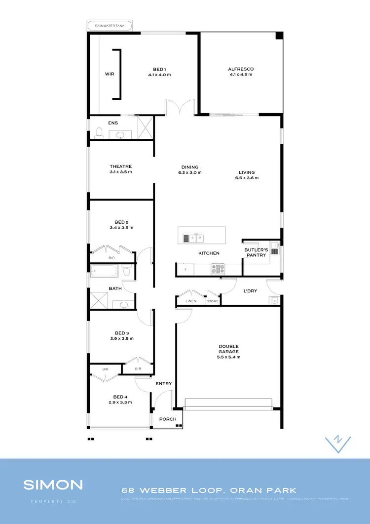 Floorplan of Homely house listing, 68 Webber Loop, Oran Park NSW 2570