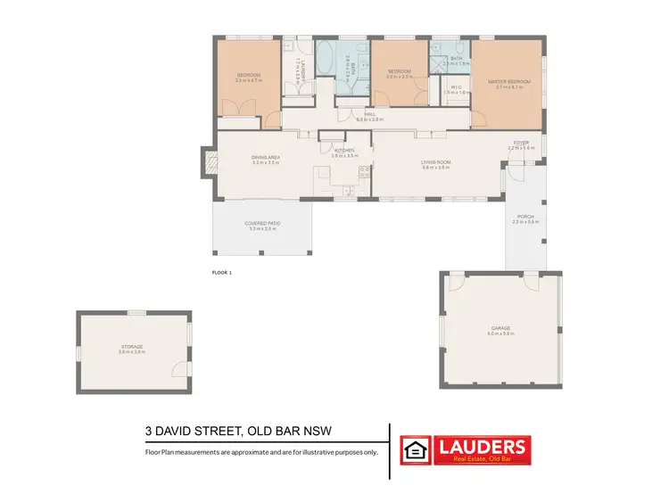 Floorplan of Homely house listing, 3 David Street, Old Bar NSW 2430