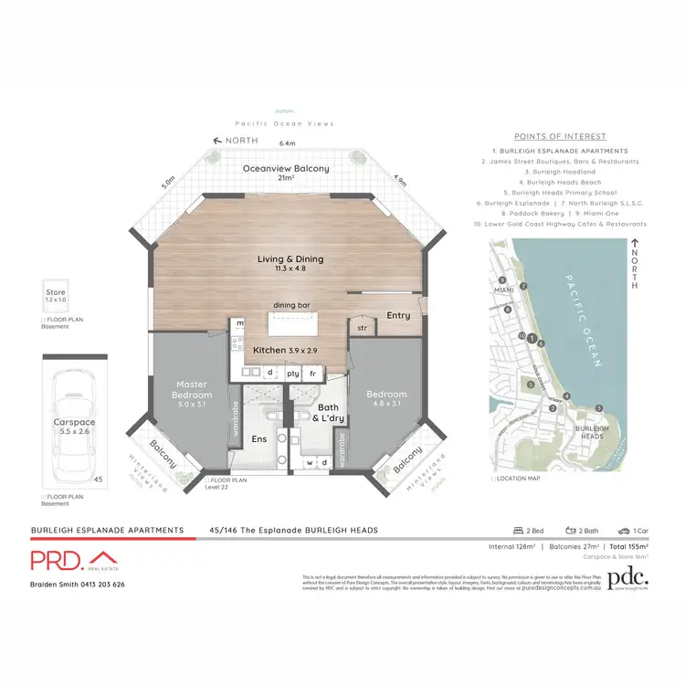 Floorplan of Homely unit listing, 45/146 The Esplanade, Burleigh Heads QLD 4220