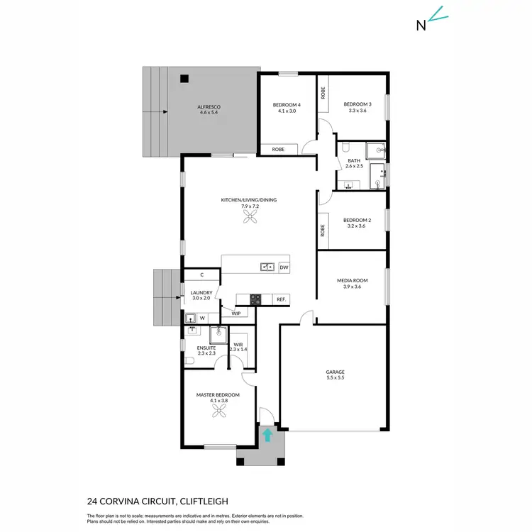 Floorplan of Homely house listing, 24 Corvina Circuit, Cliftleigh NSW 2321