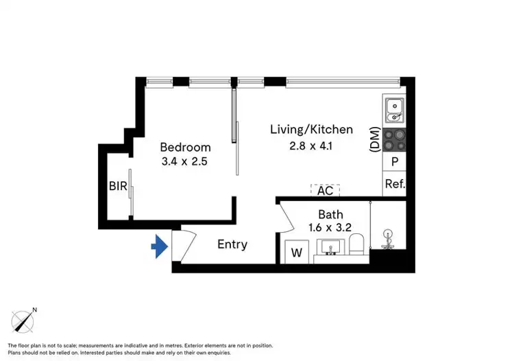 Floorplan of Homely apartment listing, 34/315 La Trobe Street, Melbourne VIC 3000