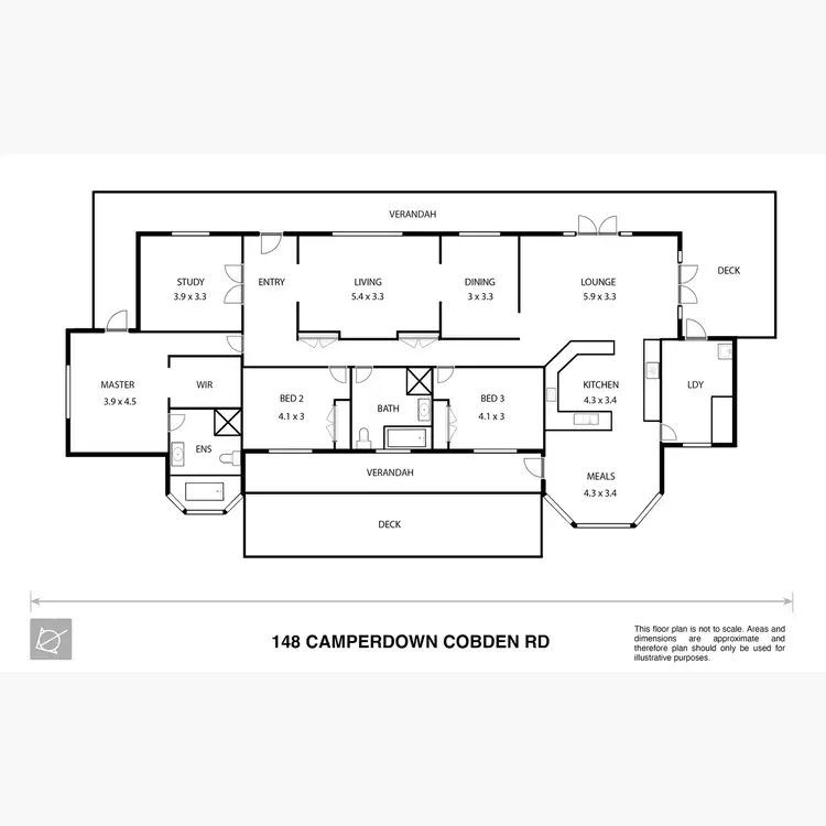 Floorplan of Homely house listing, 148 Camperdown-Cobden Road, Camperdown VIC 3260