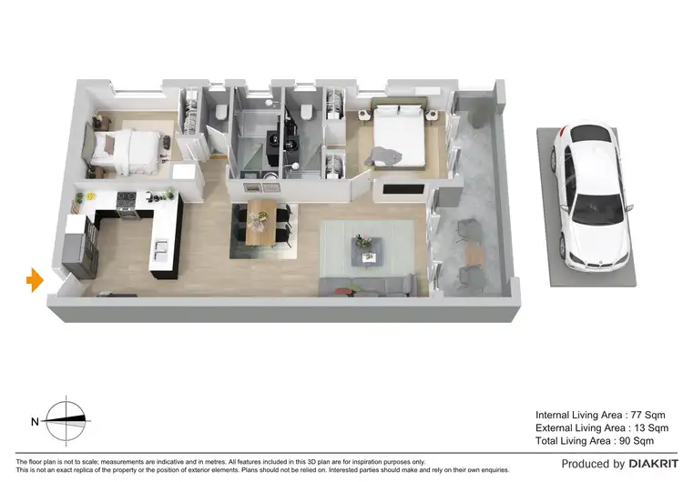 Floorplan of Homely apartment listing, 2/748 Wynnum Road, Morningside QLD 4170