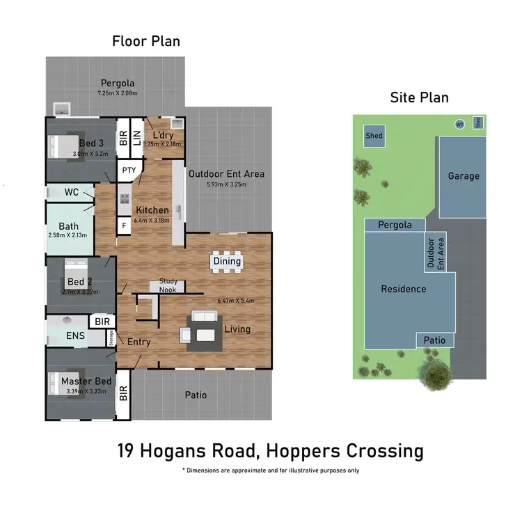 Floorplan of Homely house listing, 19 Hogans Road, Hoppers Crossing VIC 3029