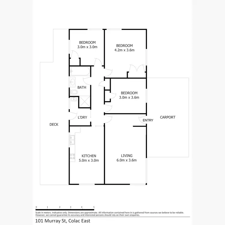 Floorplan of Homely house listing, 101 Murray Street East, Colac VIC 3250
