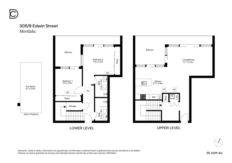 Floorplan of Homely apartment listing, 305/9 Edwin Street, Mortlake NSW 2137
