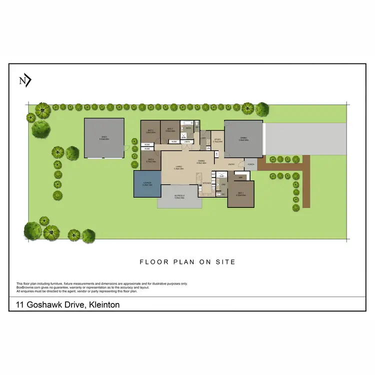 Floorplan of Homely house listing, 11 Goshawk Drive, Kleinton QLD 4352