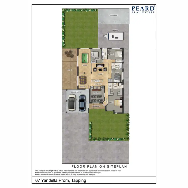 Floorplan of Homely house listing, 67 Yandella Promenade, Tapping WA 6065