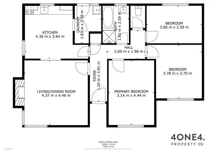 Floorplan of Homely house listing, 52 Scott Road, Bridgewater TAS 7030