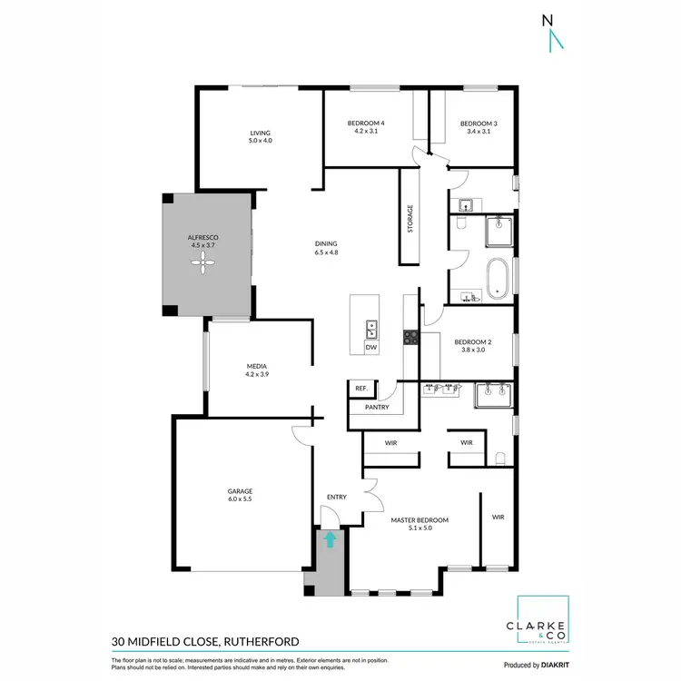 Floorplan of Homely house listing, 30 Midfield Close, Rutherford NSW 2320
