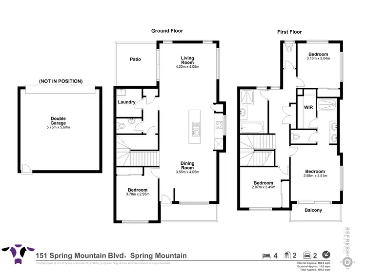 Floorplan of Homely house listing, 151 Spring Mountain Boulevard, Spring Mountain QLD 4300