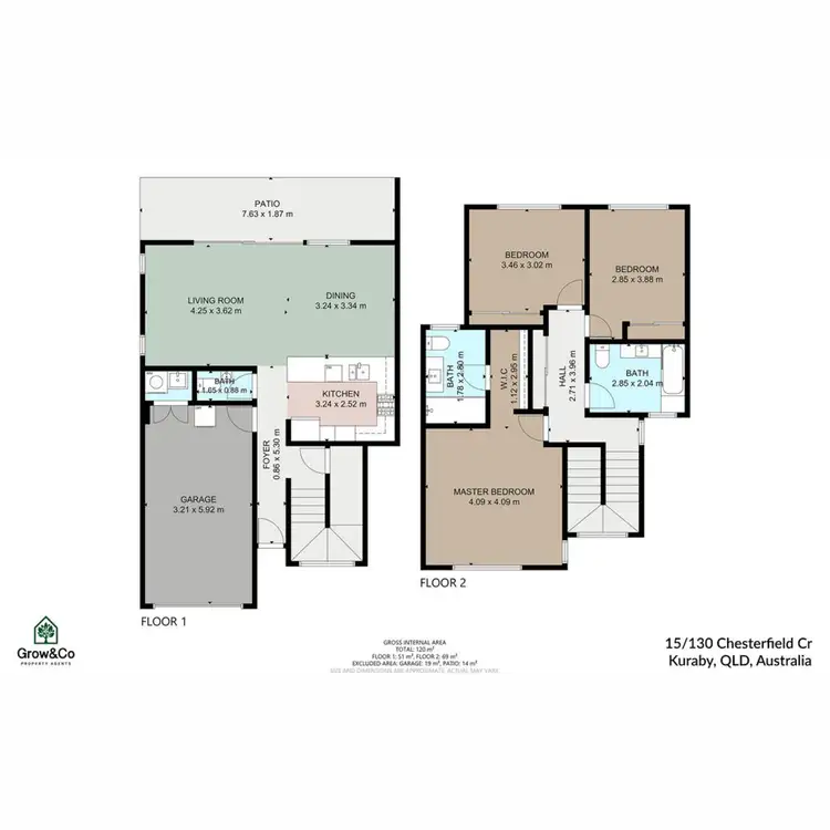 Floorplan of Homely townhouse listing, 15/128-130 Chesterfield Crescent, Kuraby QLD 4112