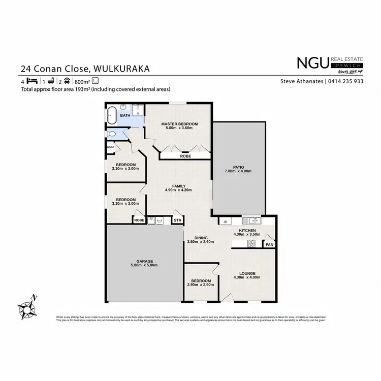 Floorplan of Homely house listing, 24 Conan Close, Wulkuraka QLD 4305