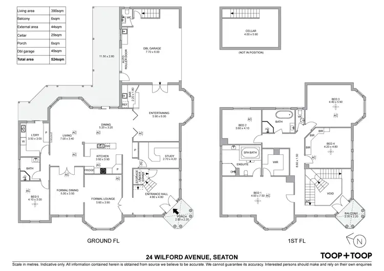 Floorplan of Homely house listing, 24 Wilford Avenue, Seaton SA 5023