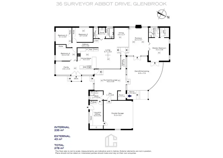 Floorplan of Homely house listing, 36 Surveyor Abbot Drive, Glenbrook NSW 2773