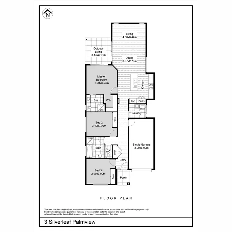 Floorplan of Homely house listing, 3 Silverleaf Street, Palmview QLD 4553