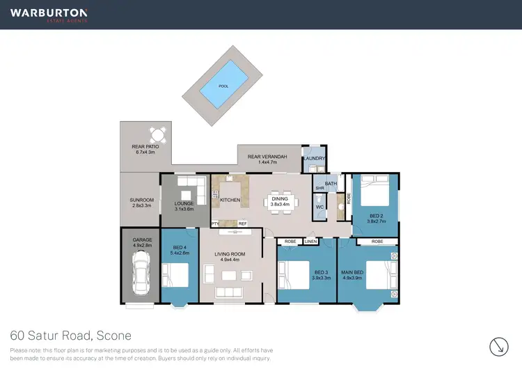 Floorplan of Homely house listing, 60 Satur Road, Scone NSW 2337