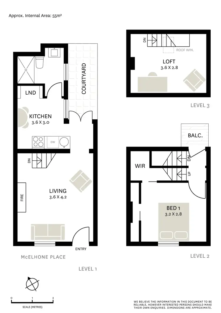 Floorplan of Homely terrace listing, 19 McElhone Place, Surry Hills NSW 2010