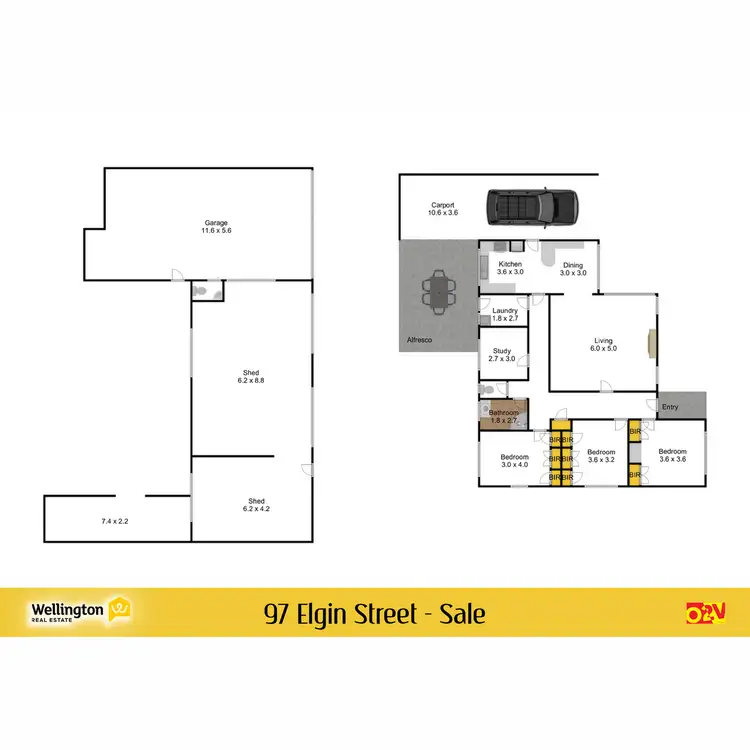 Floorplan of Homely house listing, 97 Elgin Street, Sale VIC 3850