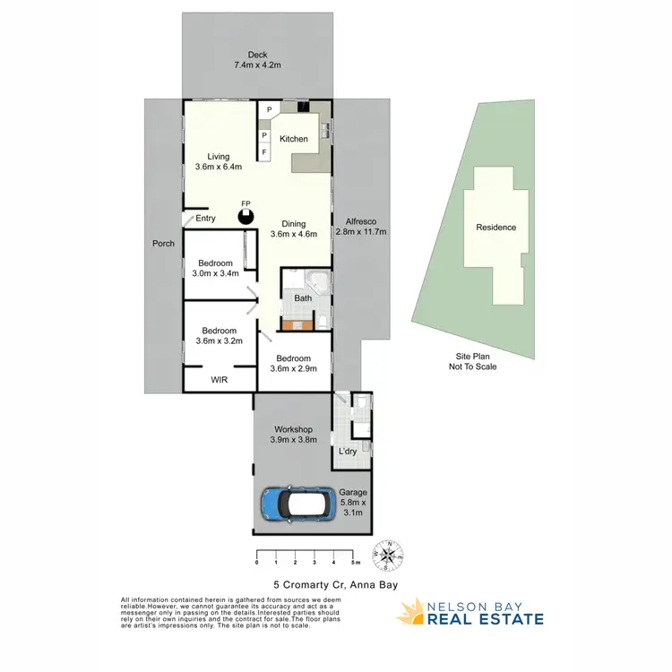 Floorplan of Homely house listing, 5 Cromarty Crescent, Anna Bay NSW 2316