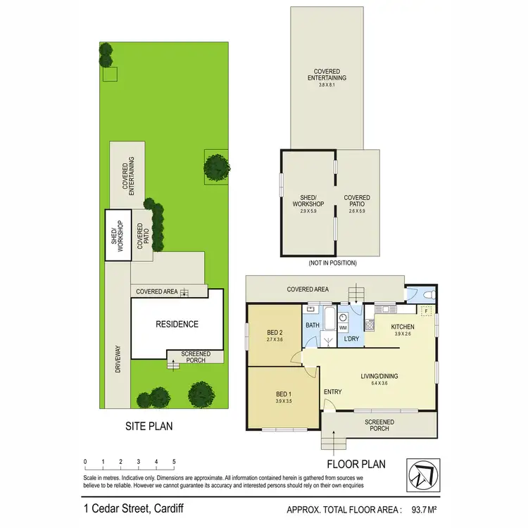 Floorplan of Homely house listing, 1 Cedar Street, Cardiff NSW 2285