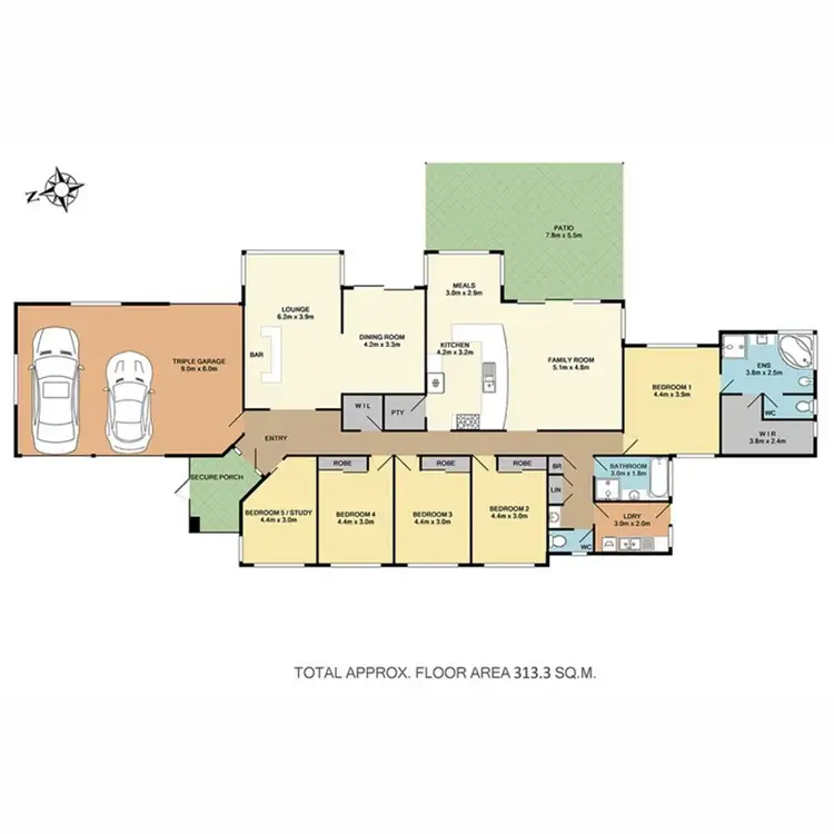 Floorplan of Homely house listing, 8 Picasso Crescent, Carseldine QLD 4034