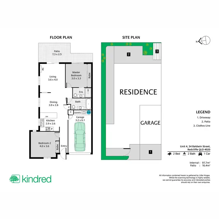 Floorplan of Homely villa listing, 4/34 Baldwin Street, Redcliffe QLD 4020