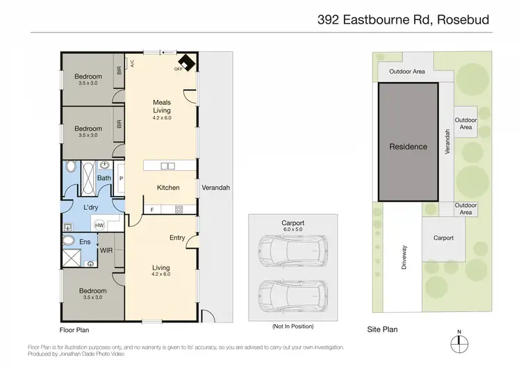Floorplan of Homely house listing, 392 Eastbourne Road, Rosebud VIC 3939