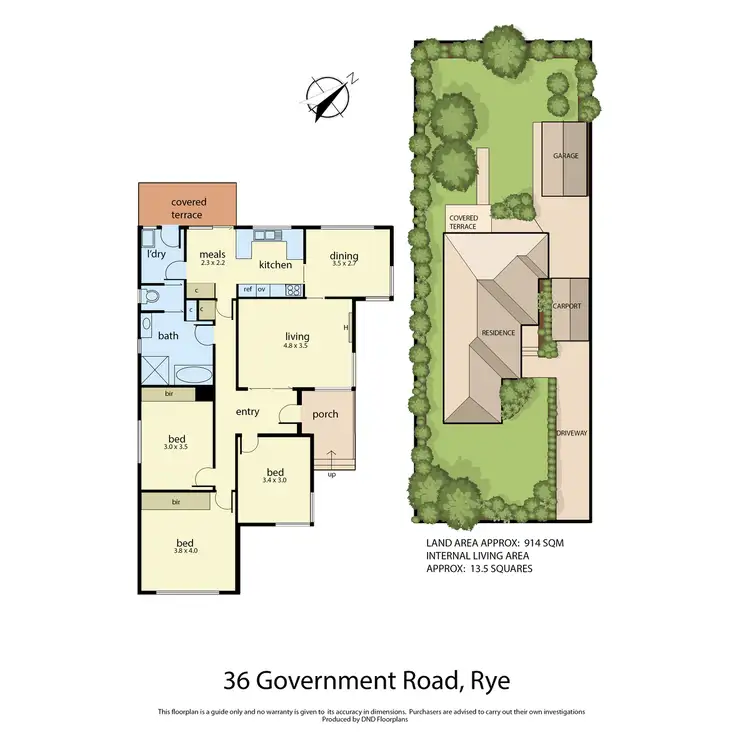 Floorplan of Homely house listing, 36 Government Road, Rye VIC 3941