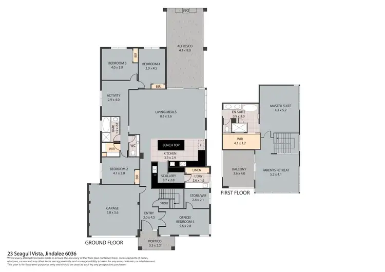 Floorplan of Homely house listing, 23 Seagull Vista, Jindalee WA 6036