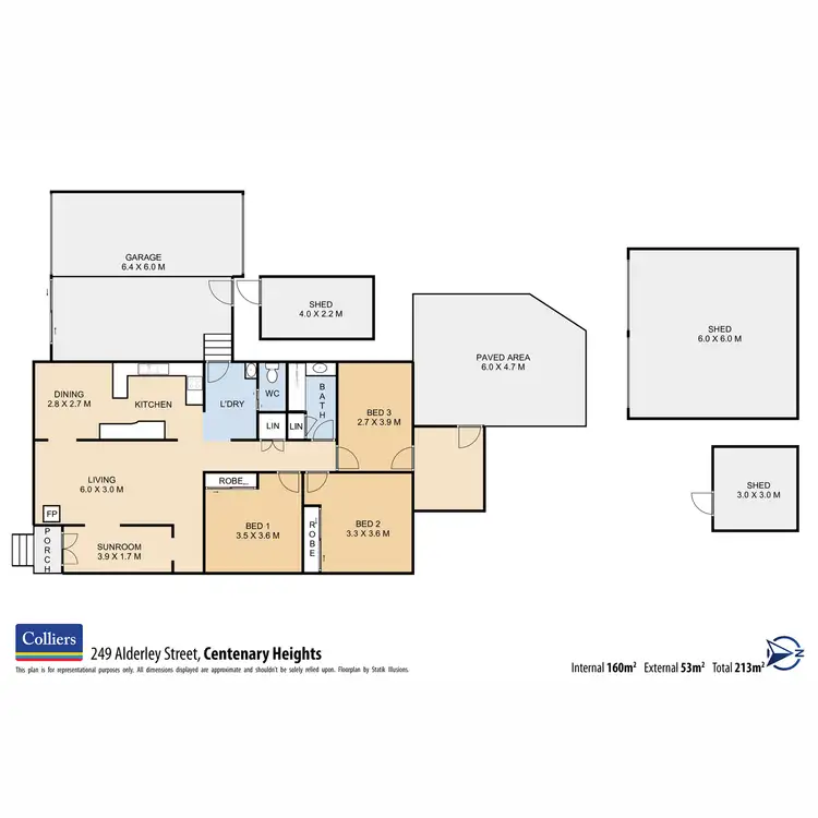 Floorplan of Homely house listing, 249 Alderley Street, Centenary Heights QLD 4350