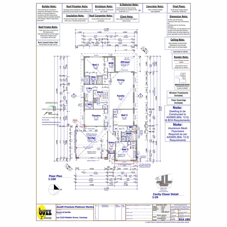 Floorplan of Homely house listing, 39 Mebbin Grove, Yanchep WA 6035