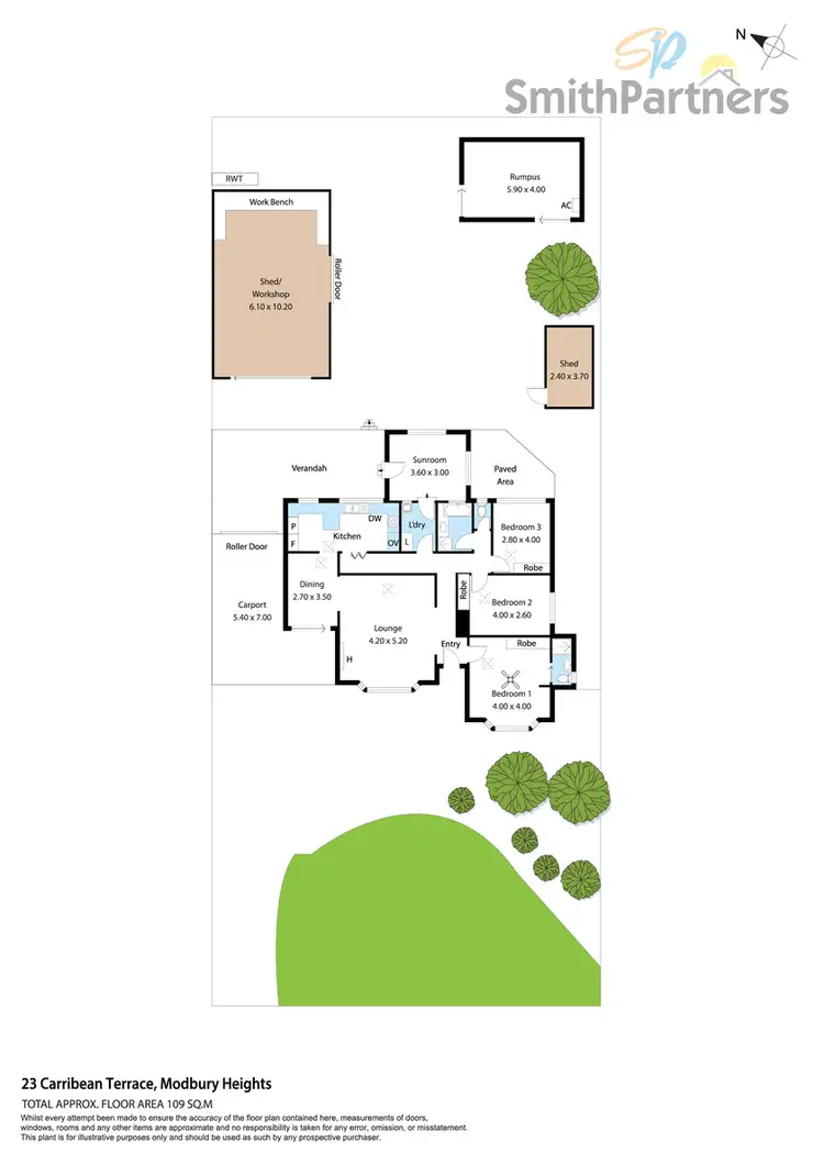 Floorplan of Homely house listing, 23 Carribean Terrace, Modbury Heights SA 5092