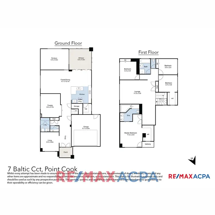 Floorplan of Homely house listing, 7 Baltic Circuit, Point Cook VIC 3030