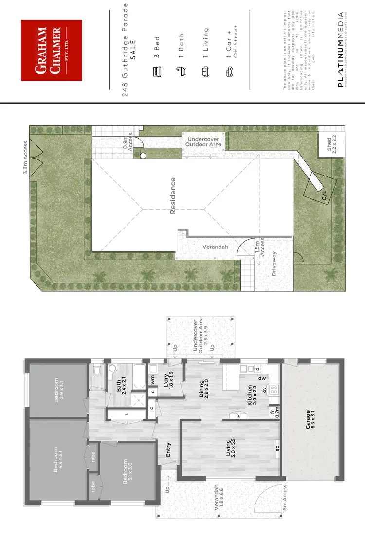 Floorplan of Homely unit listing, 1/248 Guthridge Parade, Sale VIC 3850