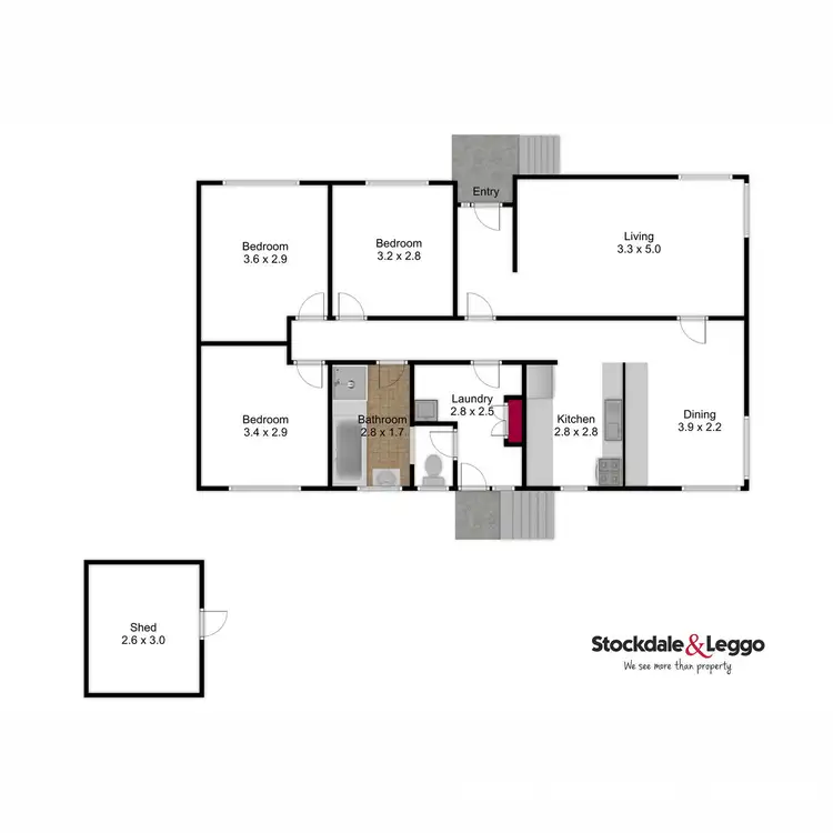 Floorplan of Homely house listing, 1 Inala Close, Churchill VIC 3842