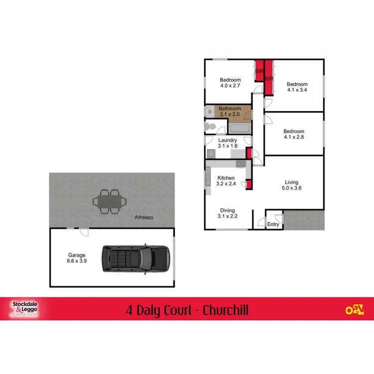 Floorplan of Homely house listing, 4 Daly Court, Churchill VIC 3842