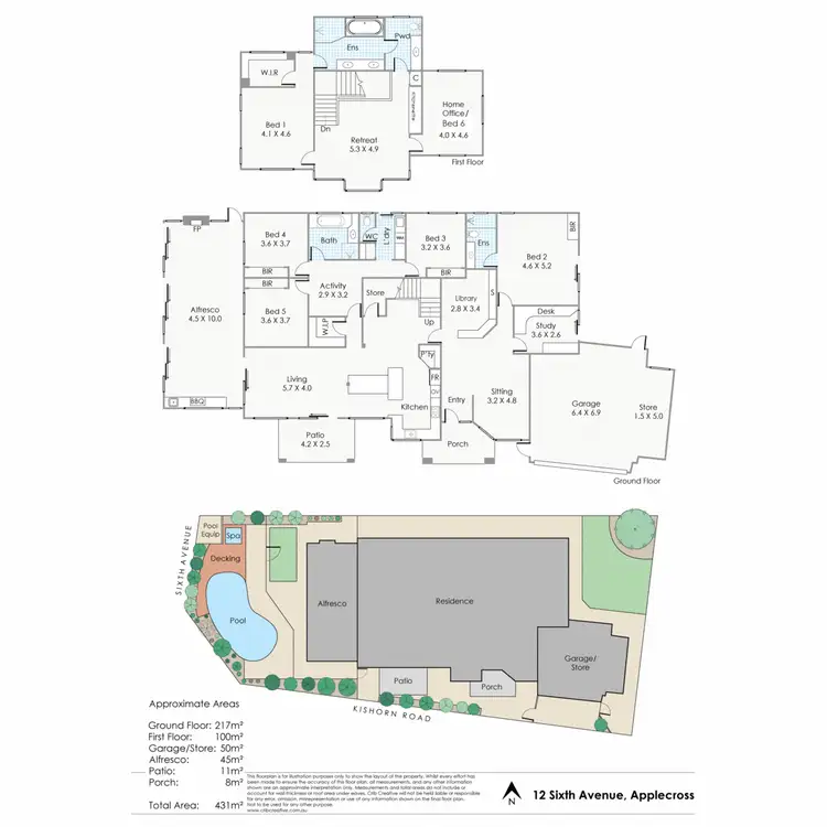 Floorplan of Homely house listing, 12 Sixth Avenue, Applecross WA 6153