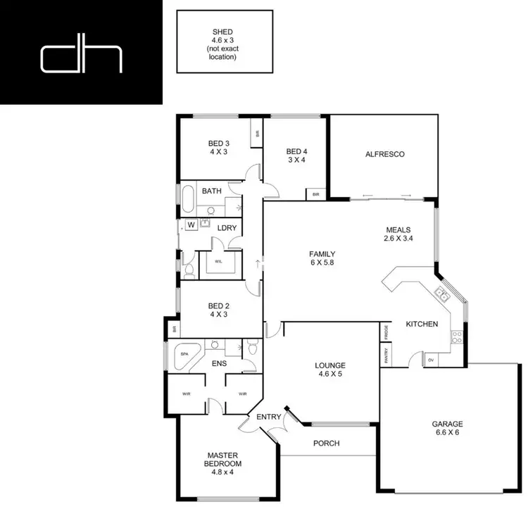 Floorplan of Homely house listing, 14 Carlow Way, Darch WA 6065