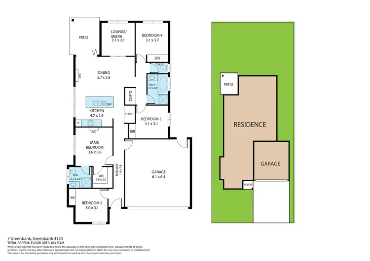 Floorplan of Homely house listing, 7 Mills Way, Greenbank QLD 4124