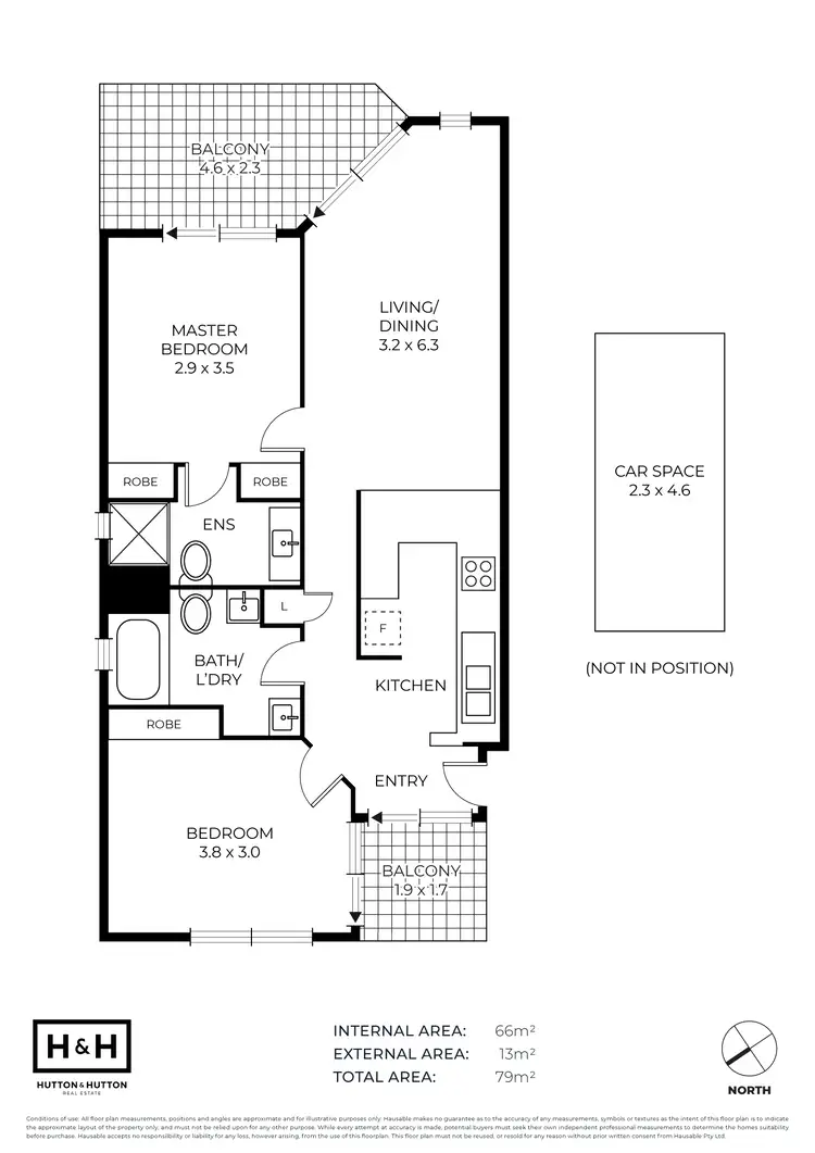 Floorplan of Homely apartment listing, 11/549 Brunswick Street, New Farm QLD 4005