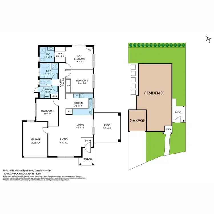 Floorplan of Homely villa listing, 25/15 Hawbridge Street, Carseldine QLD 4034