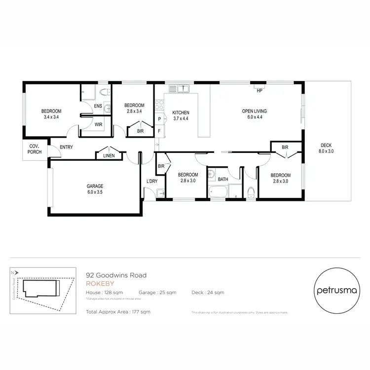 Floorplan of Homely house listing, 92 Goodwins Road, Rokeby TAS 7019