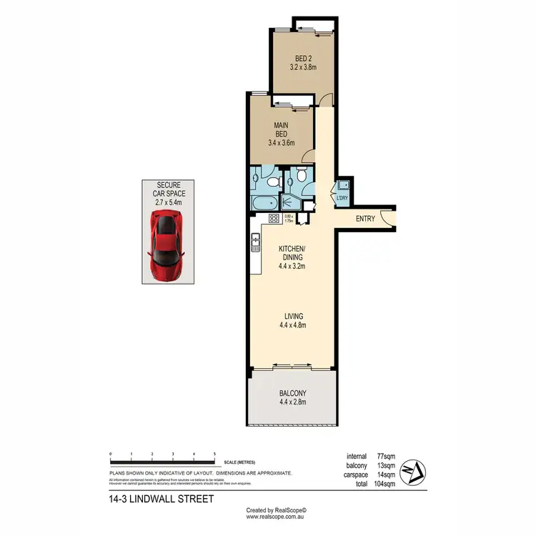 Floorplan of Homely unit listing, 14/3 Lindwall Street, Upper Mount Gravatt QLD 4122