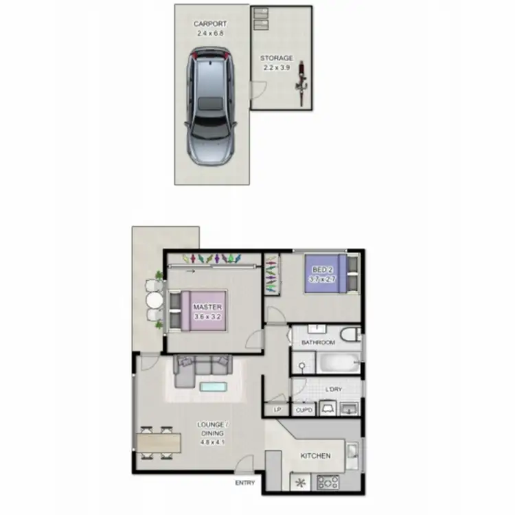 Floorplan of Homely apartment listing, 4/2 Sperry Street, Wollongong NSW 2500