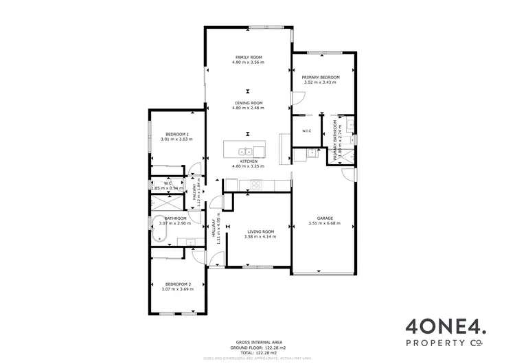 Floorplan of Homely house listing, 68 Athena Drive, Risdon Vale TAS 7016