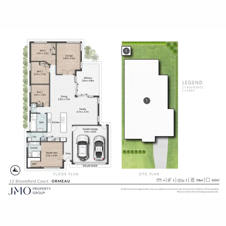 Floorplan of Homely house listing, 12 Bloomfield Court, Ormeau QLD 4208