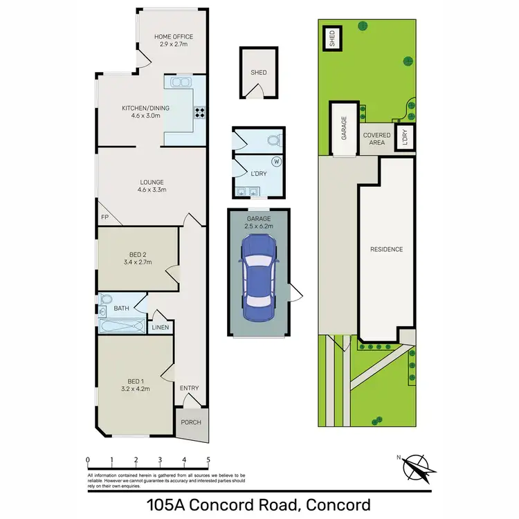 Floorplan of Homely terrace listing, 105A Concord Road, Concord NSW 2137