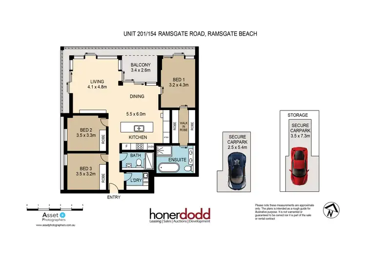 Floorplan of Homely apartment listing, 201/154 Ramsgate Road, Ramsgate Beach NSW 2217